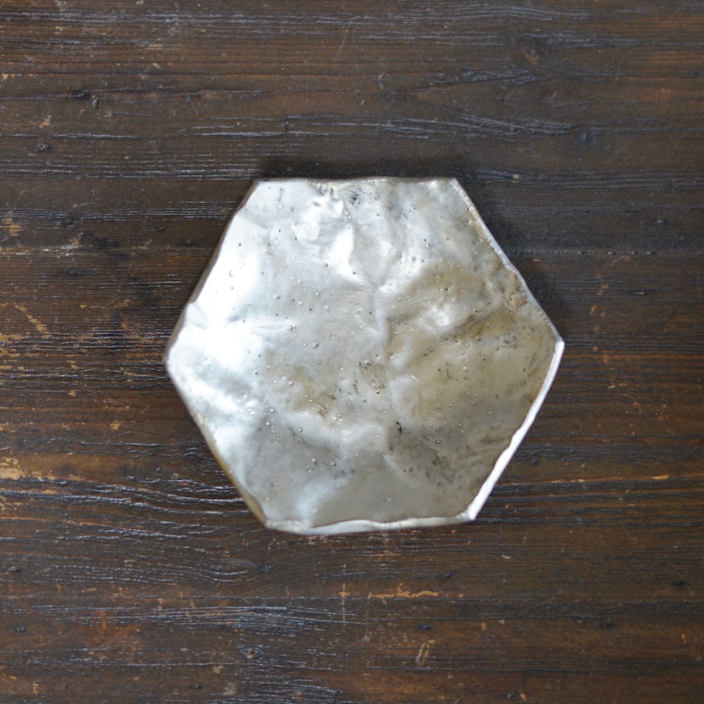Silver Hexagonal Plate #HT480F