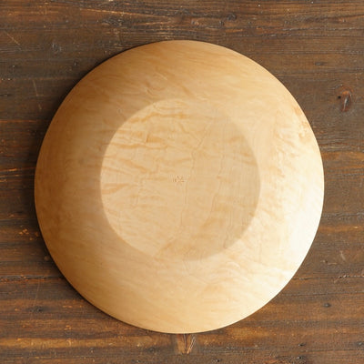 Hand Carved Japanese Horse Chestnut Plate #YT3