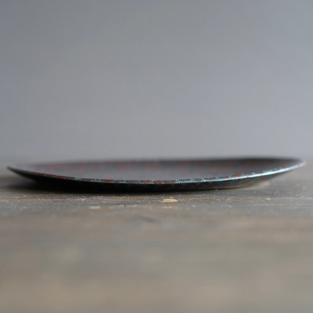 Red Dots Dinner Plate #LK875