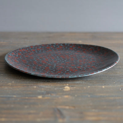 Red Dots Dinner Plate #LK875