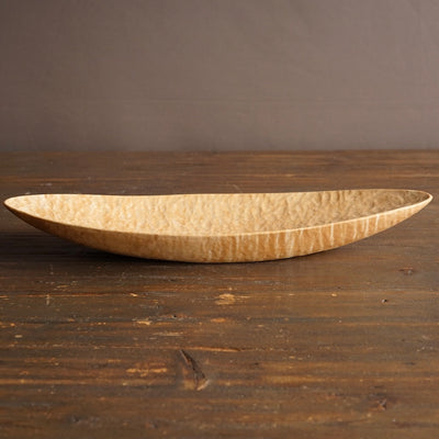 Hand Carved Oval Maple Plate #YT6