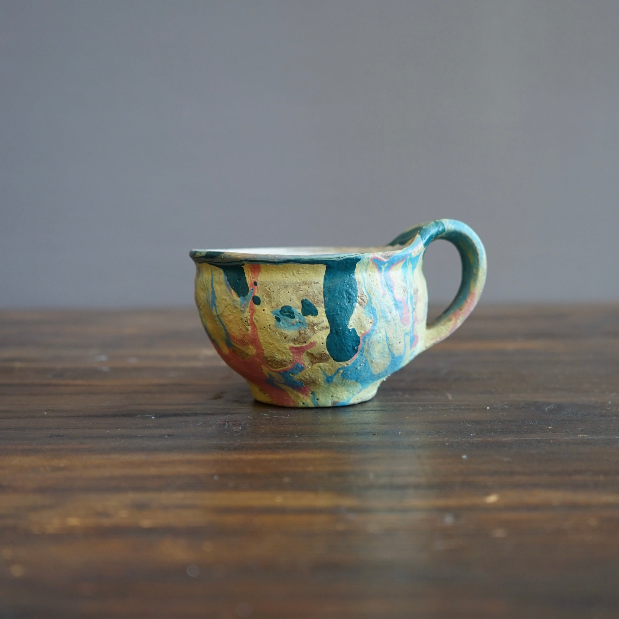 Topaz Lace Glass Tea Bowl #U79A