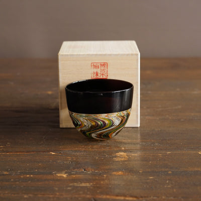 Rainbow Wave Lace GUINOMI Sake Cup #NS40
