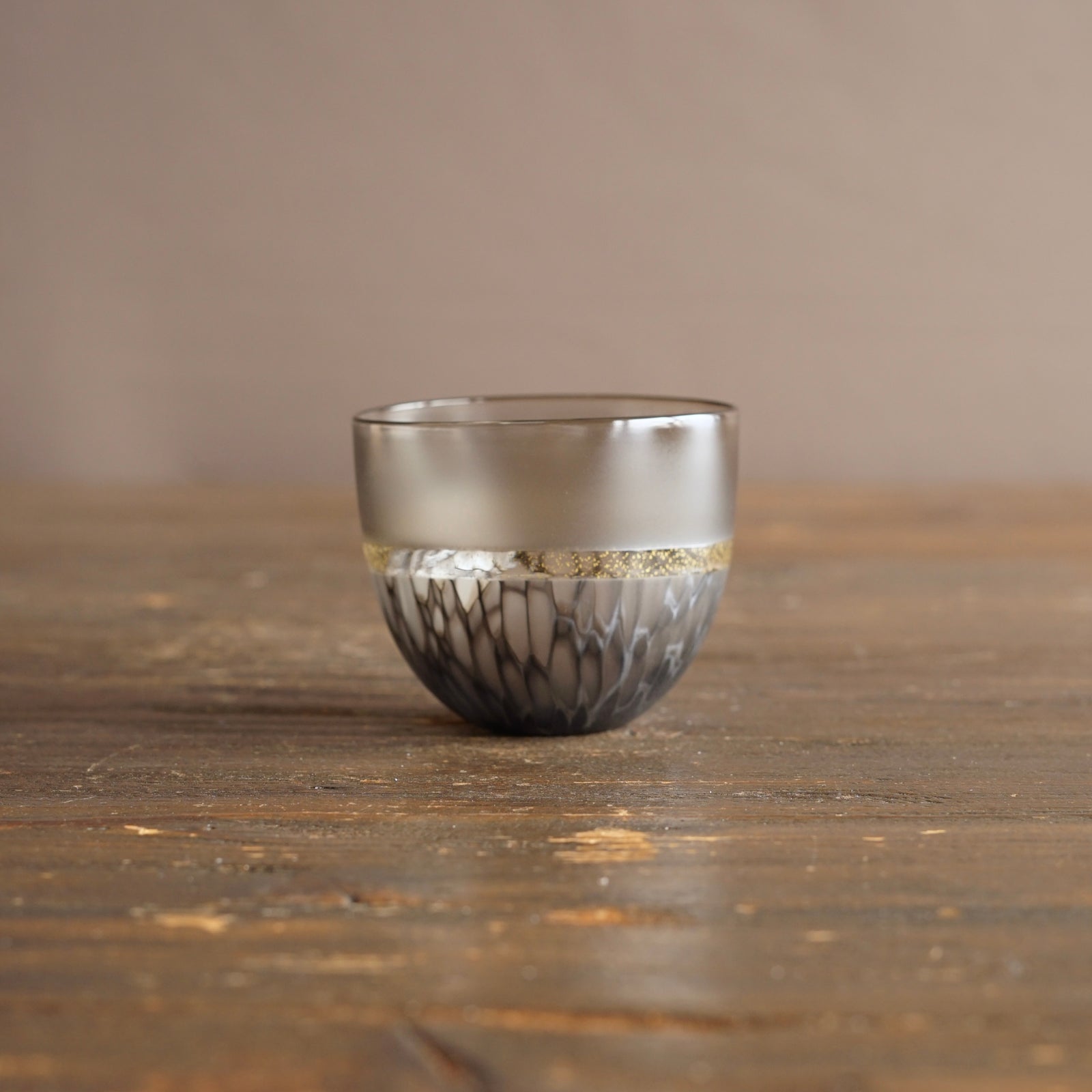 Multifaceted Black GUINOMI Sake Cup #NS43