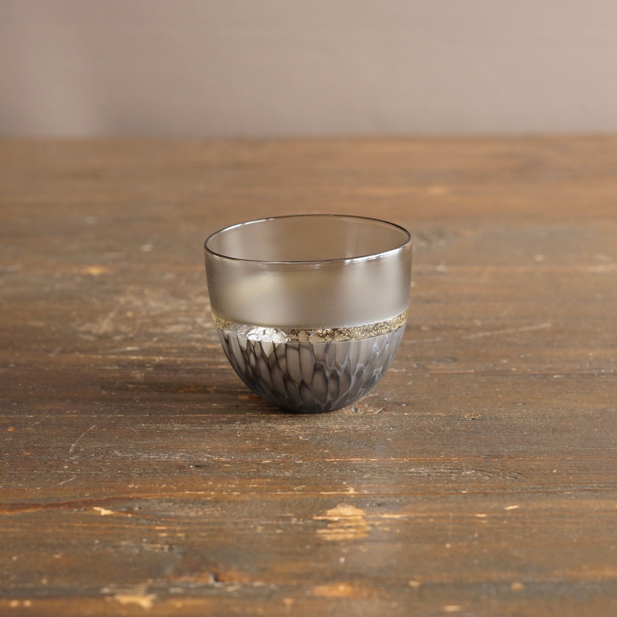 Multifaceted Black GUINOMI Sake Cup #NS43