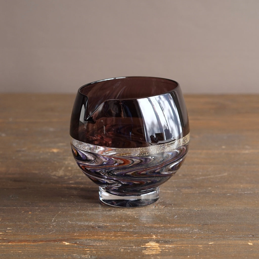 Rainbow Swirl Lace KATAKUCHI Sake Server #NS45