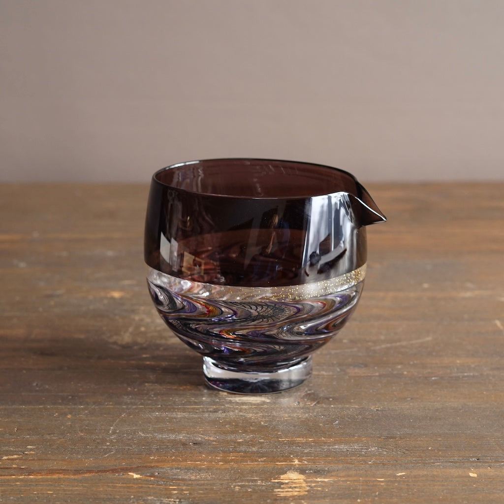 Rainbow Swirl Lace KATAKUCHI Sake Server #NS45