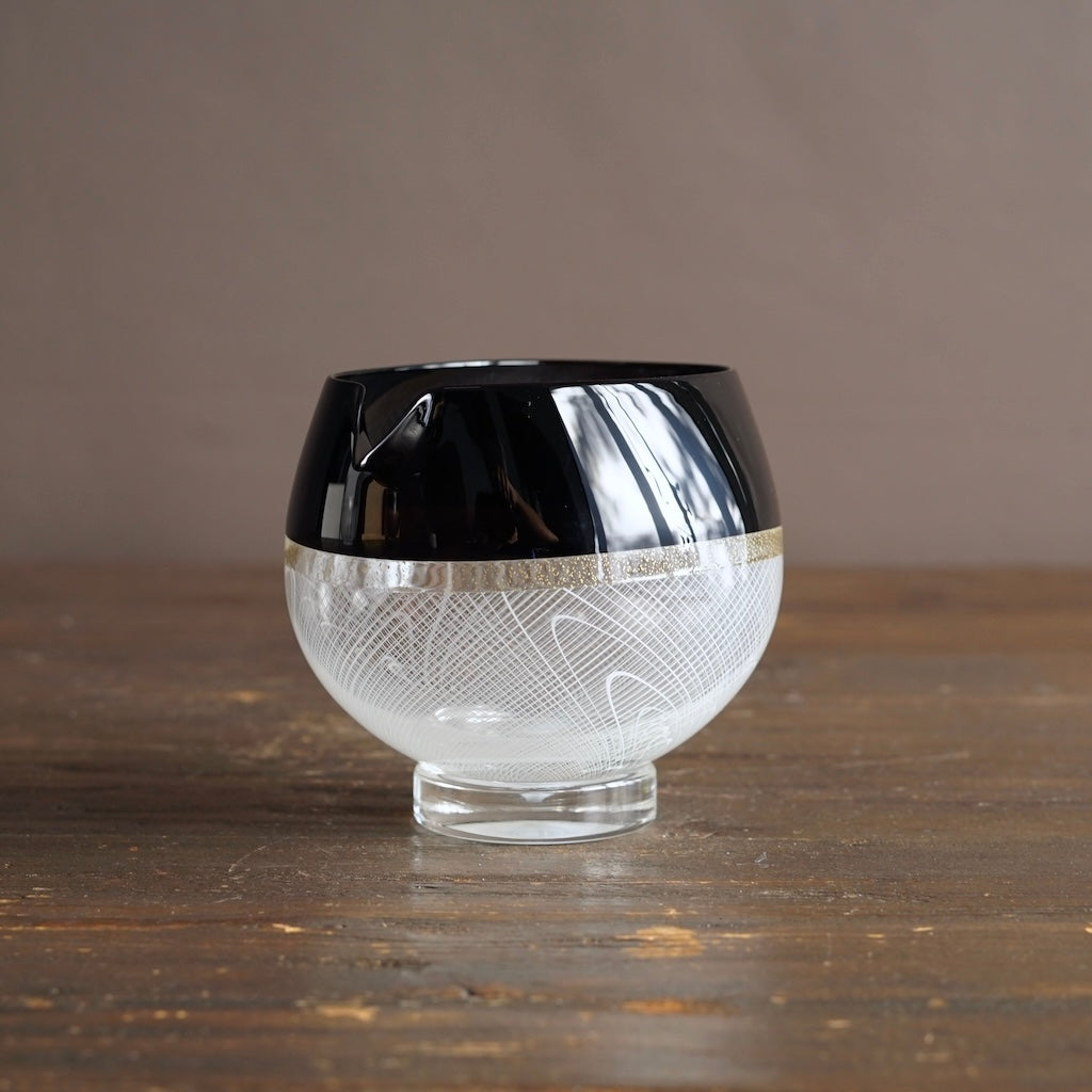 White Lace Reticello KATAKUCHI Sake Server #NS46