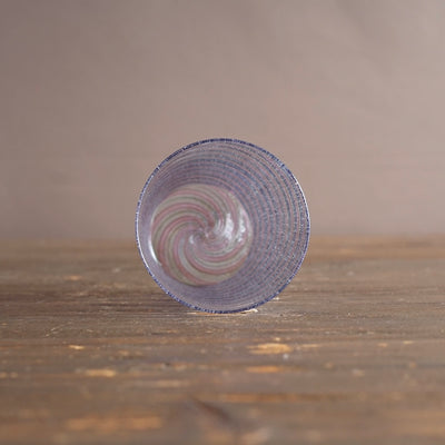Blue Twisted Lace Glass Tumbler #NS49