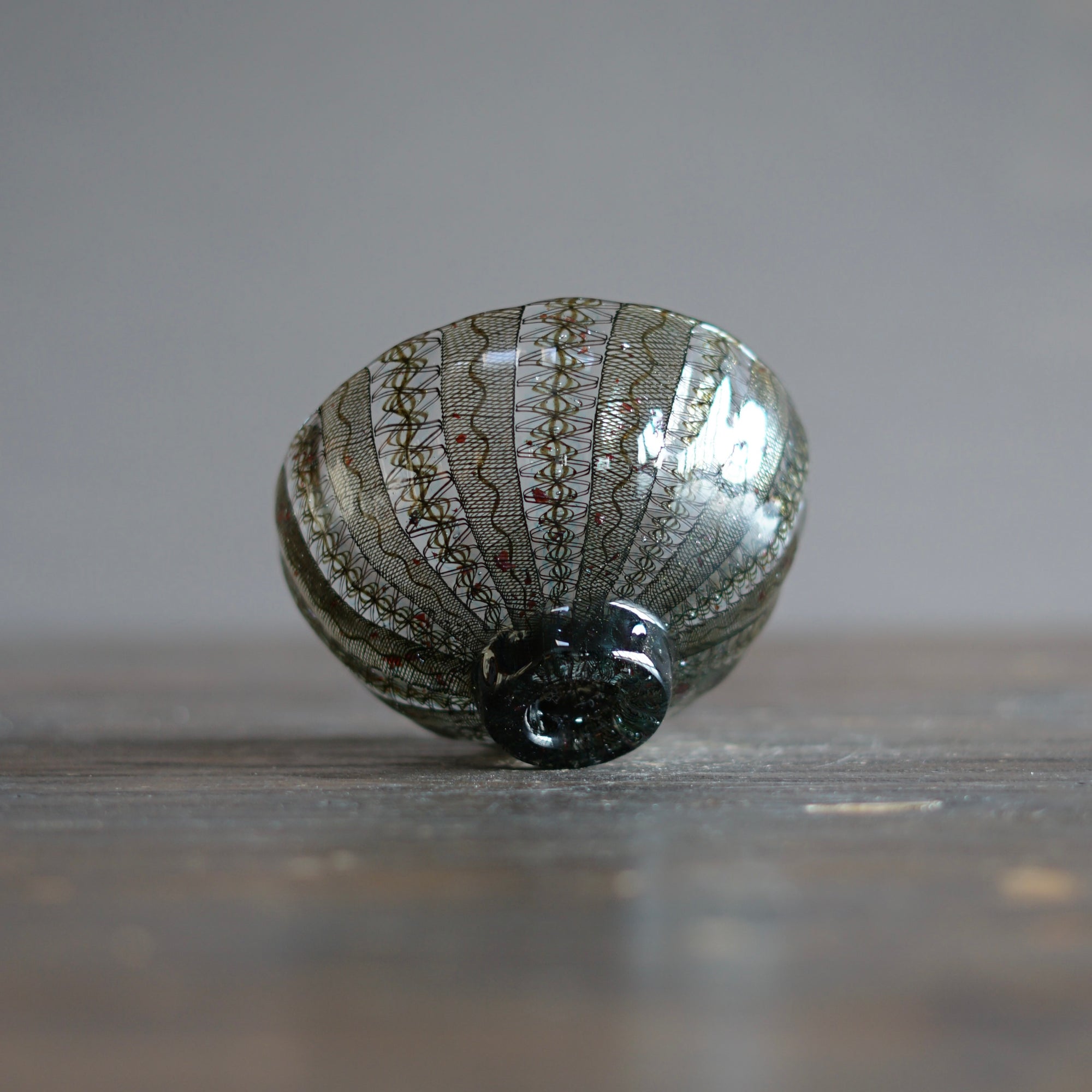 "Copper Leaf Godzilla" Tea Ceremony Bowl #U1