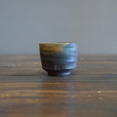 Half and Half Gilded Rainbow GUINOMI Sake Cup #HT316