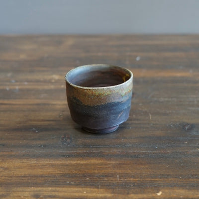 Half and Half Silver GUINOMI Sake Cup #HT312