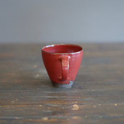 Wood Fired Red Mug Cup #SY894A