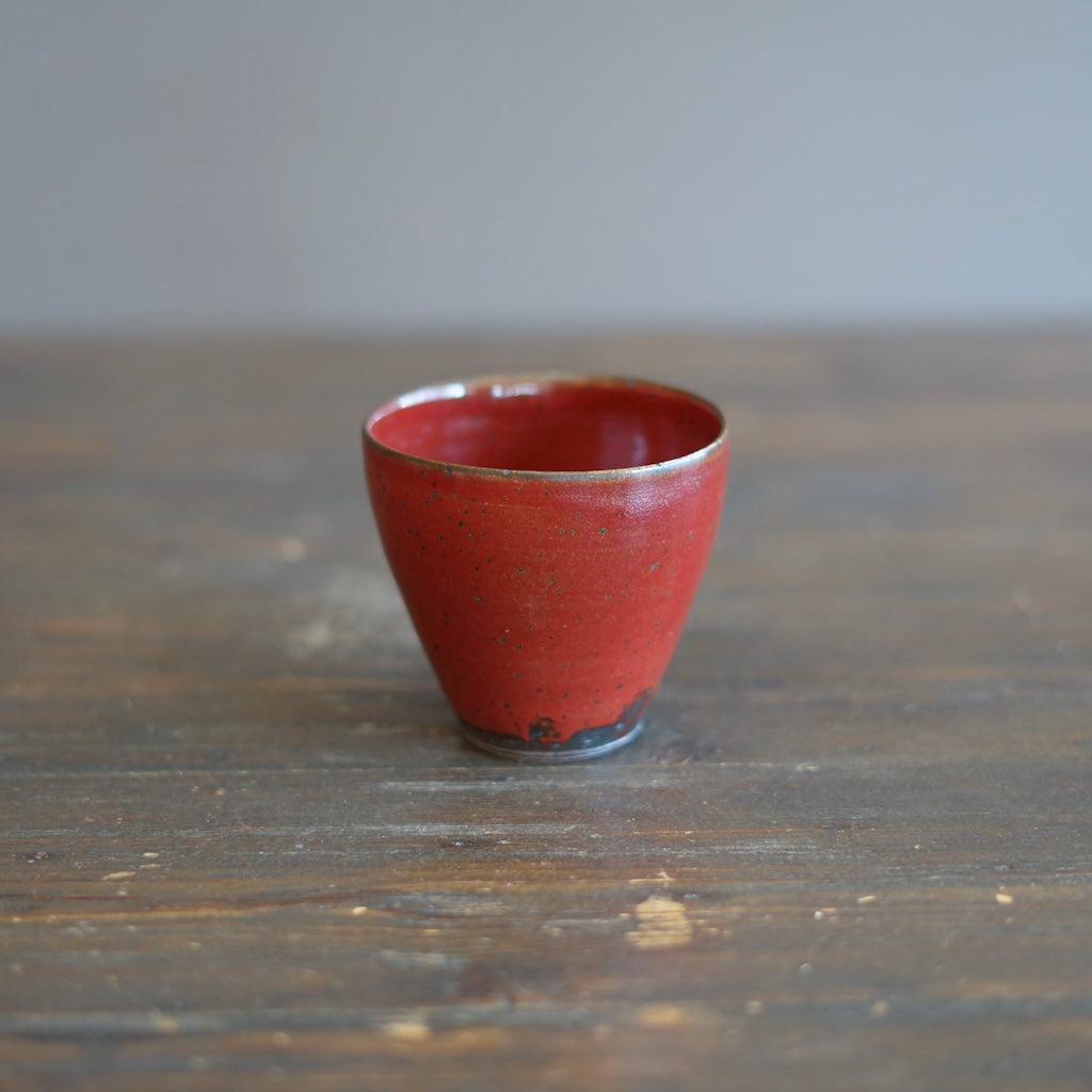 Wood Fired Red Mug Cup #SY894A