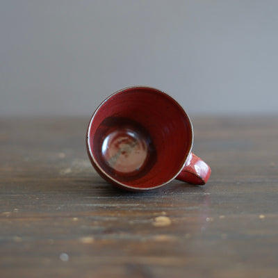 Wood Fired Red Mug Cup #SY894A