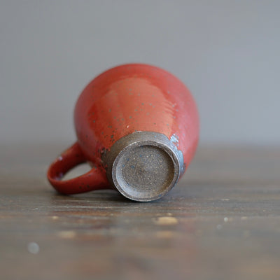 Wood Fired Red Mug Cup #SY894A