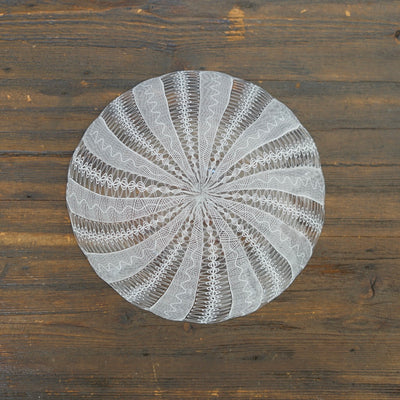 White Lace Glass Plate #U8B
