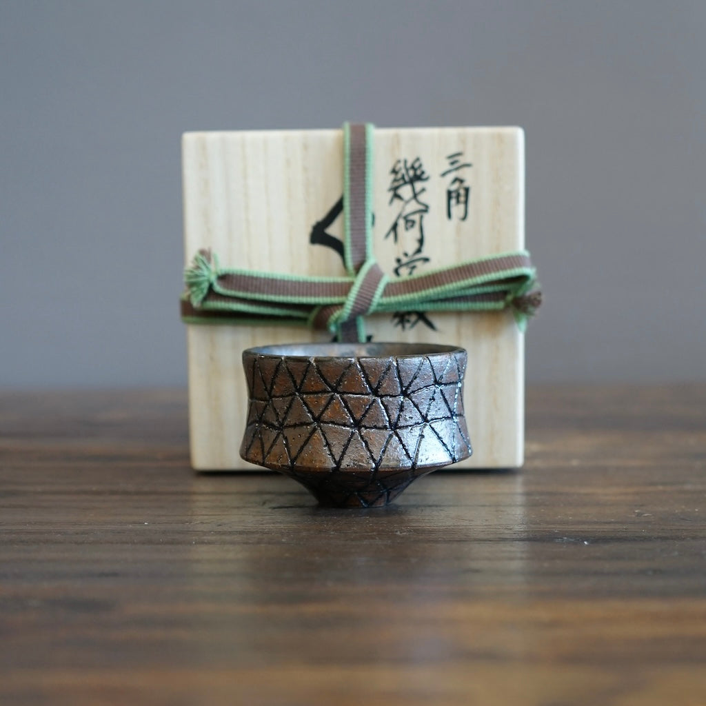 Geometric Inlay GUINOMI Sake Cup #OMT97i