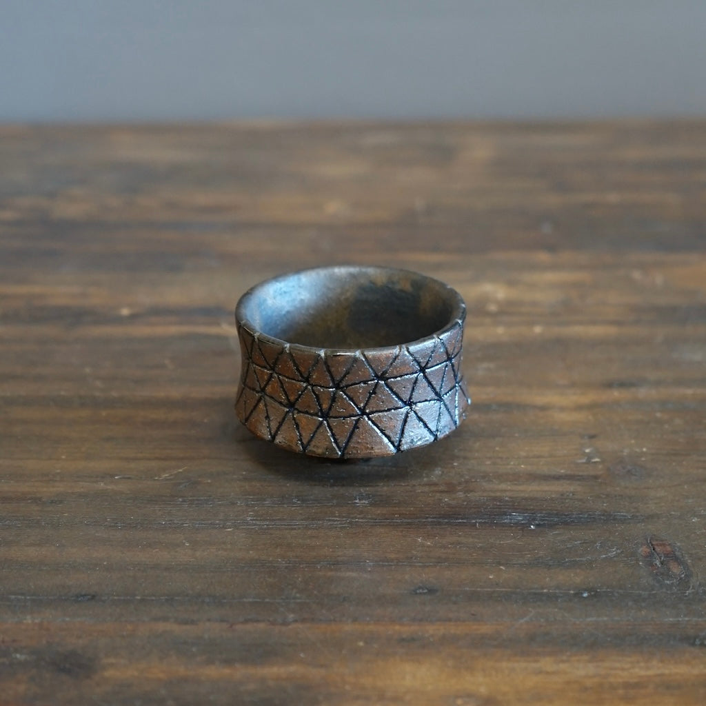Geometric Inlay GUINOMI Sake Cup #OMT97i