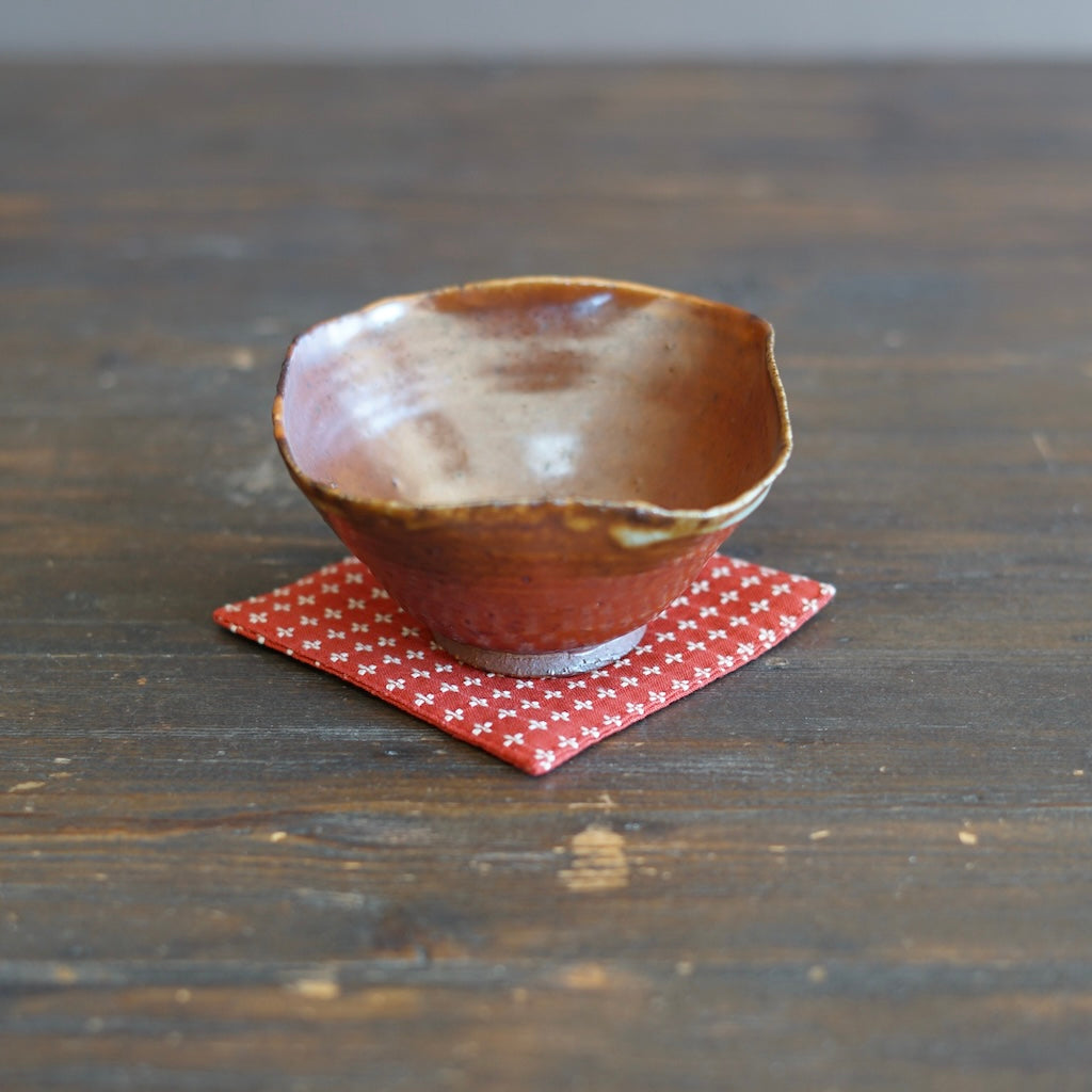 JUJISASHIKO Red Cotton Coaster