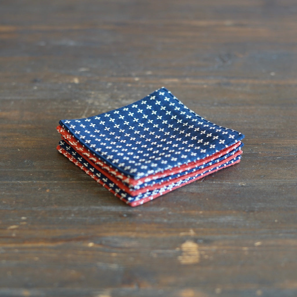 JUJISASHIKO Red Cotton Coaster