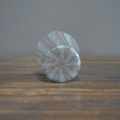 Gray Lace Glass Tumbler #U1E