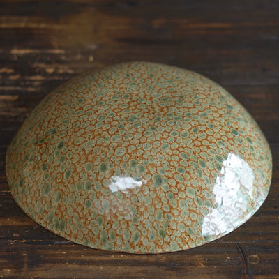 Brown Dots Large Serving Bowl #LK826E