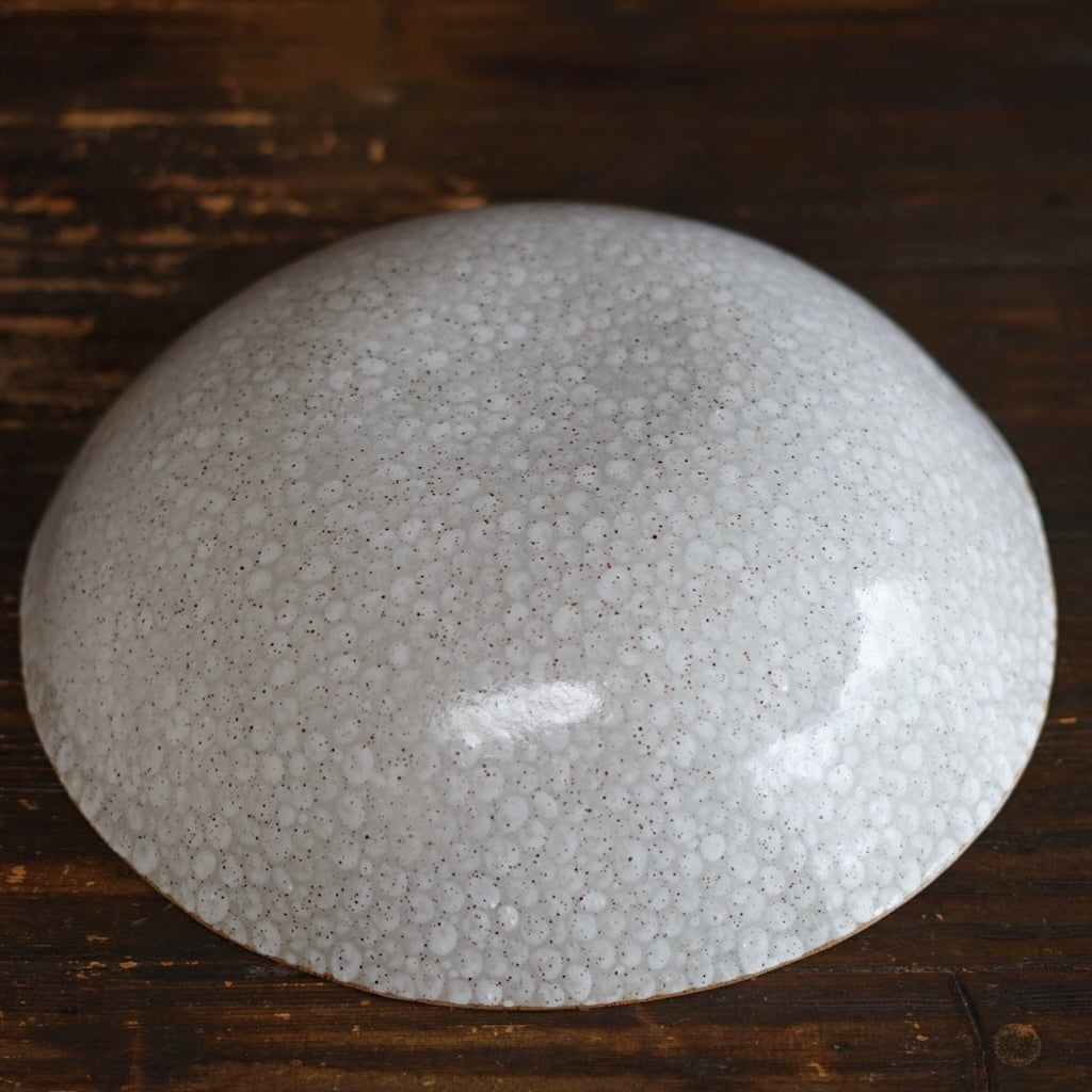 White Dots Large Serving Bowl #LK826C