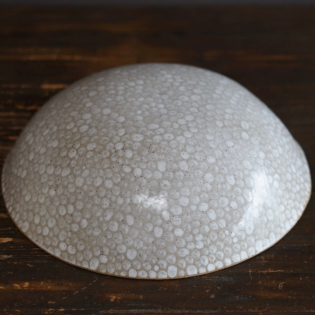 White Dots Large Serving Bowl #LK826D