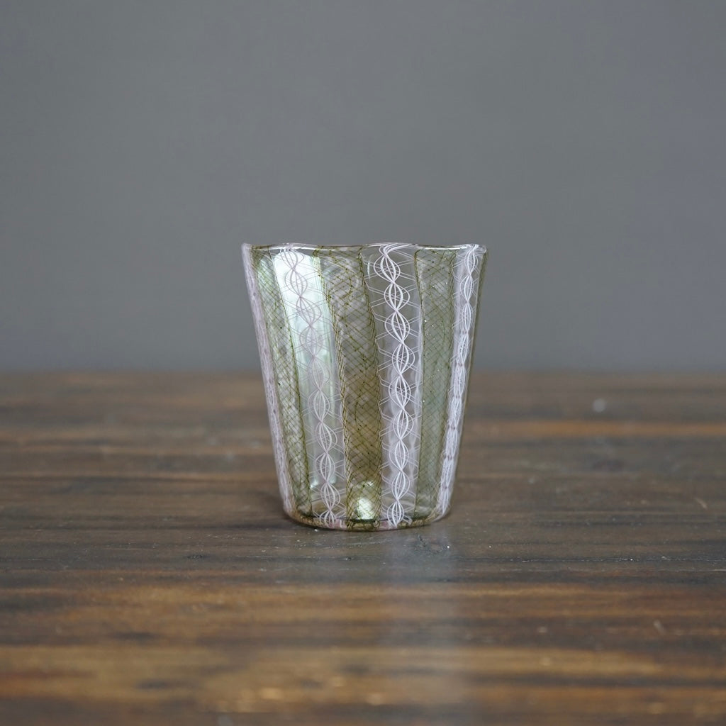 White Lace Glass Bowl #U77A