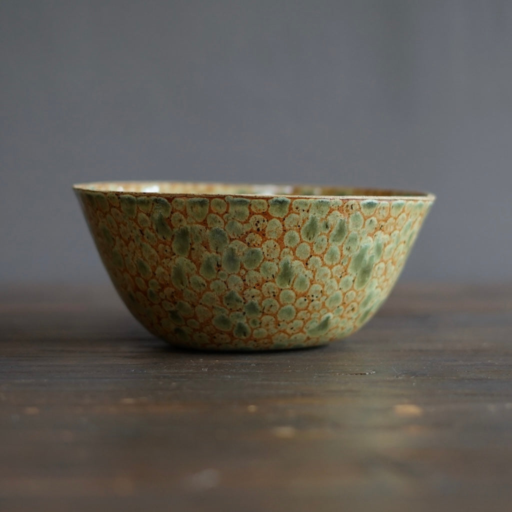 Brown Dots Fruit Bowl #LK829C