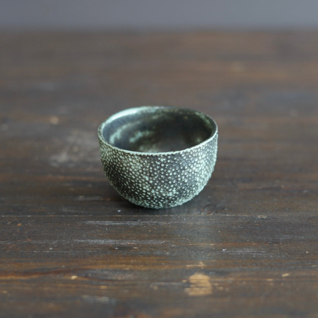 Green and Black Caviar Small Cup #LK863G