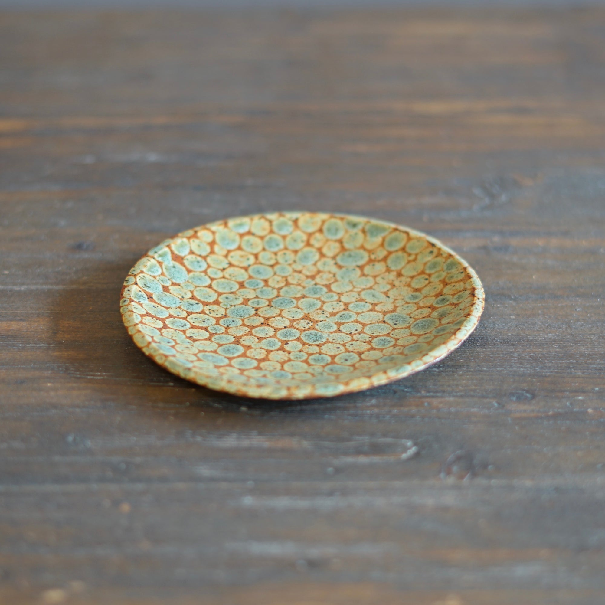 Brown Dots Small Plate #LK834G