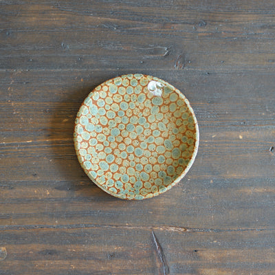 Brown Dots Small Plate #LK834G