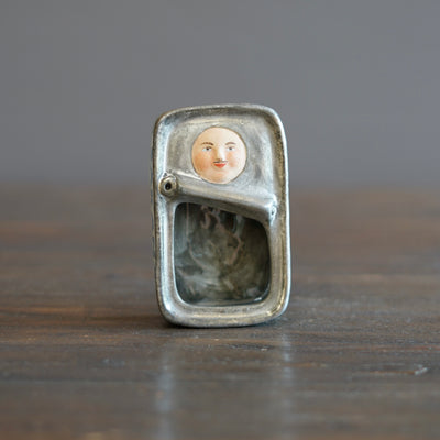 Green Sardine Mascot Tin #OKA8D