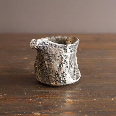 Silver KATAKUCHI Spouted Bowl Sake Server #HT50