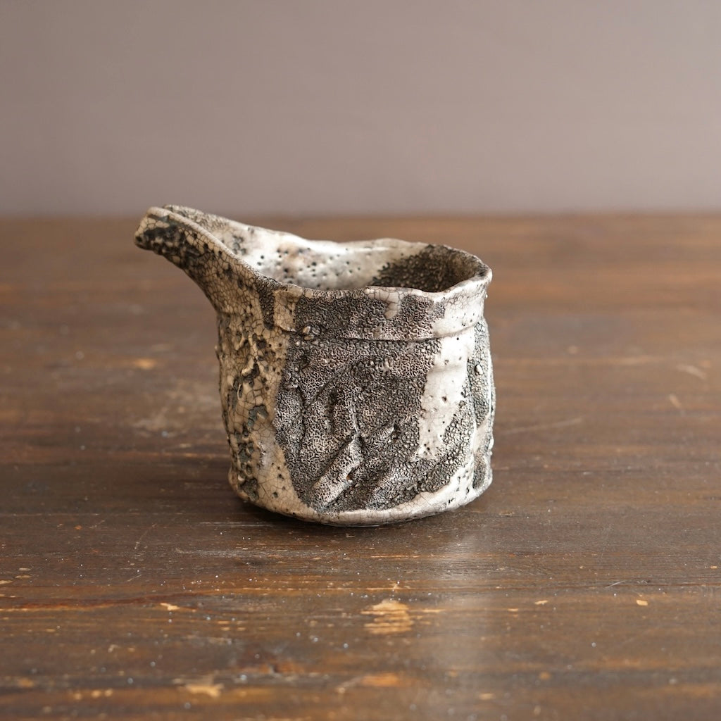 Silver KATAKUCHI Spouted Bowl Sake Server #HT50