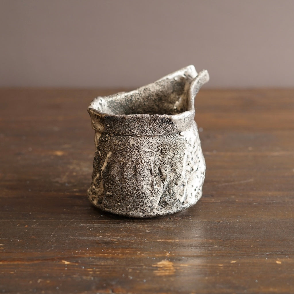 Silver KATAKUCHI Spouted Bowl Sake Server #HT50