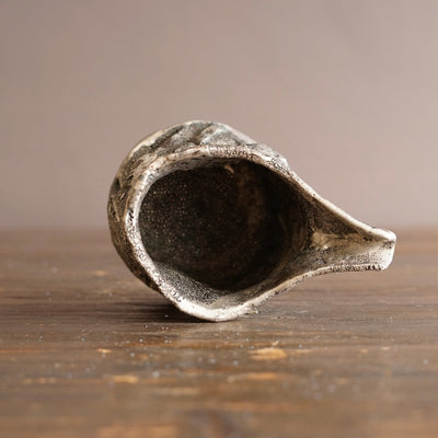 Silver KATAKUCHI Spouted Bowl Sake Server #HT50