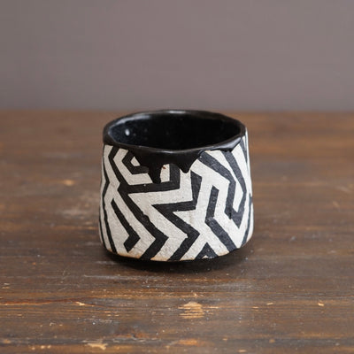 Dazzle Cylindrical Tea Ceremony Bowl #HT70