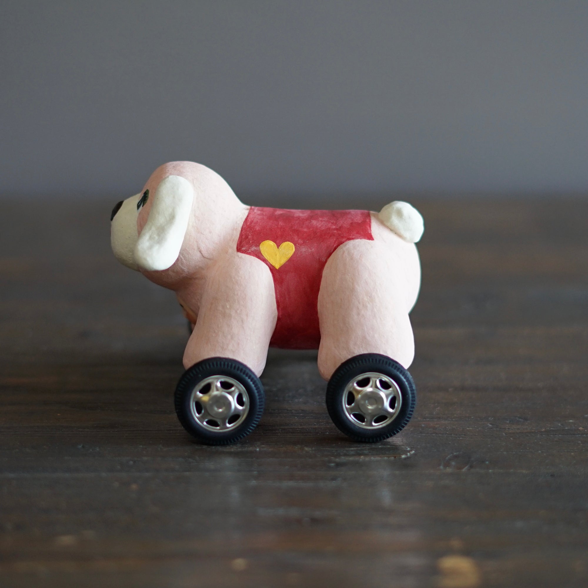 Pink Dog Mascot Four Wheeler #OKA4C