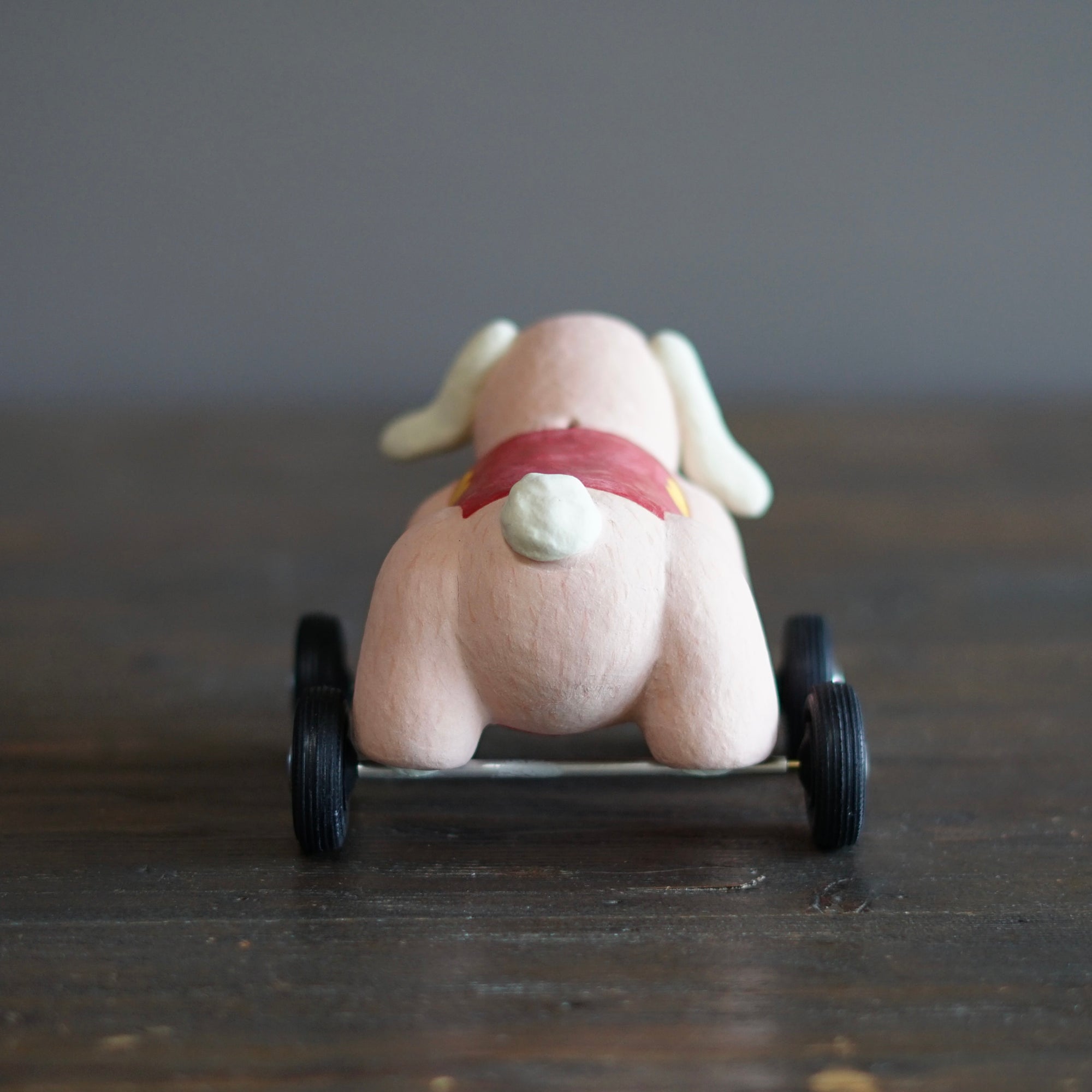 Pink Dog Mascot Four Wheeler #OKA4C