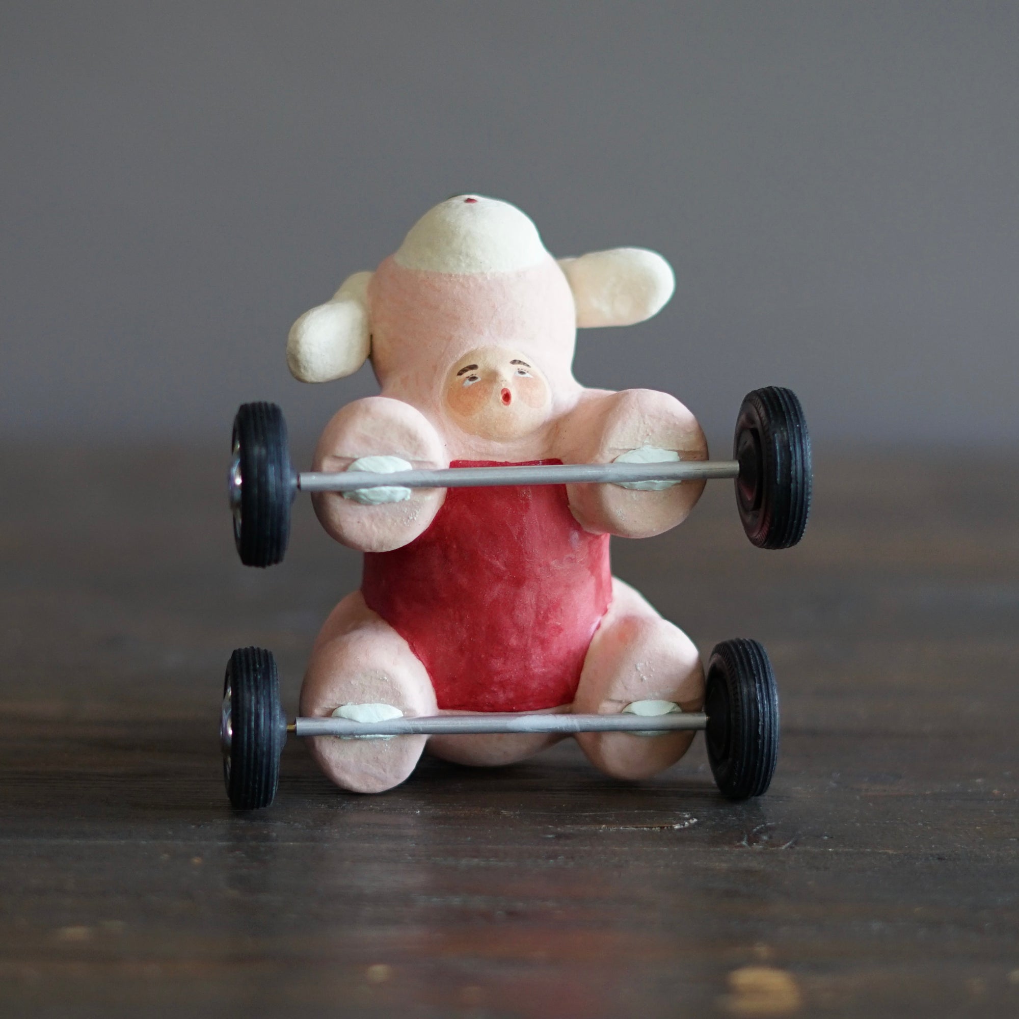 Pink Dog Mascot Four Wheeler #OKA4C