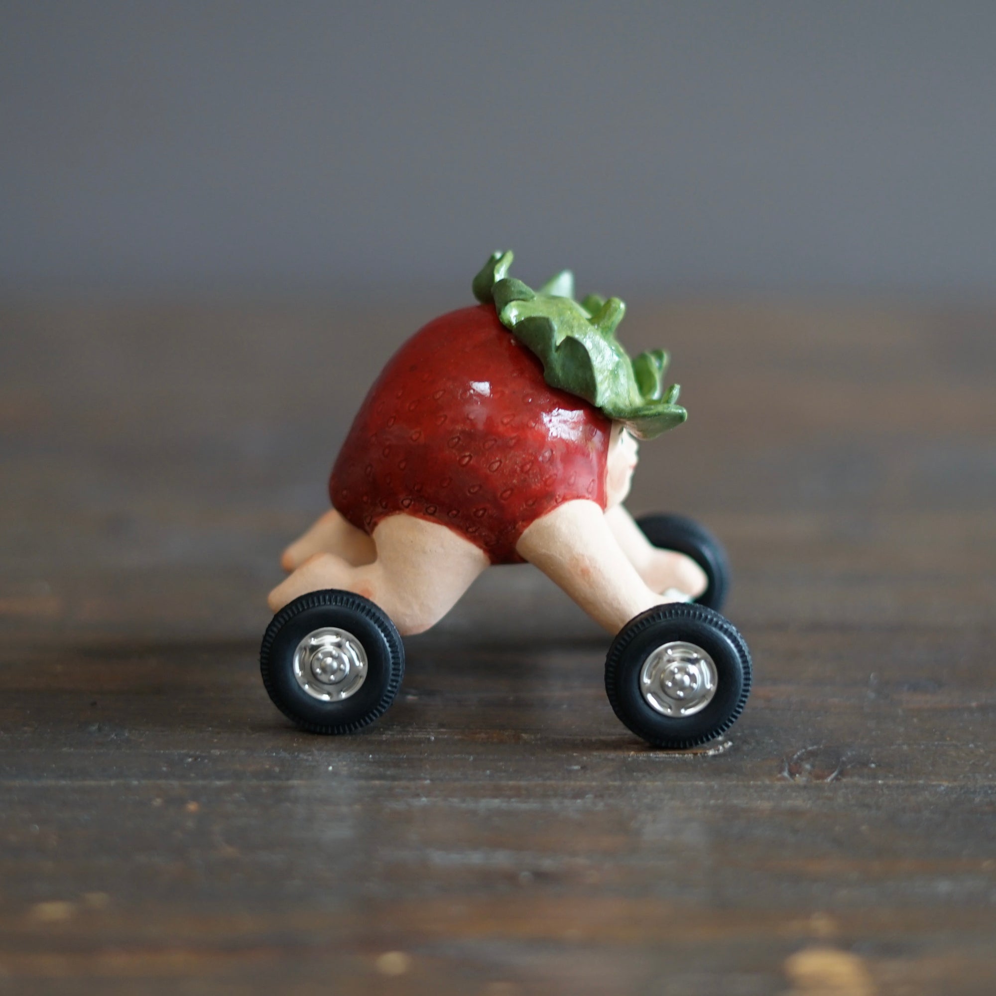 Strawberry Mascot Four Wheeler #OKA7