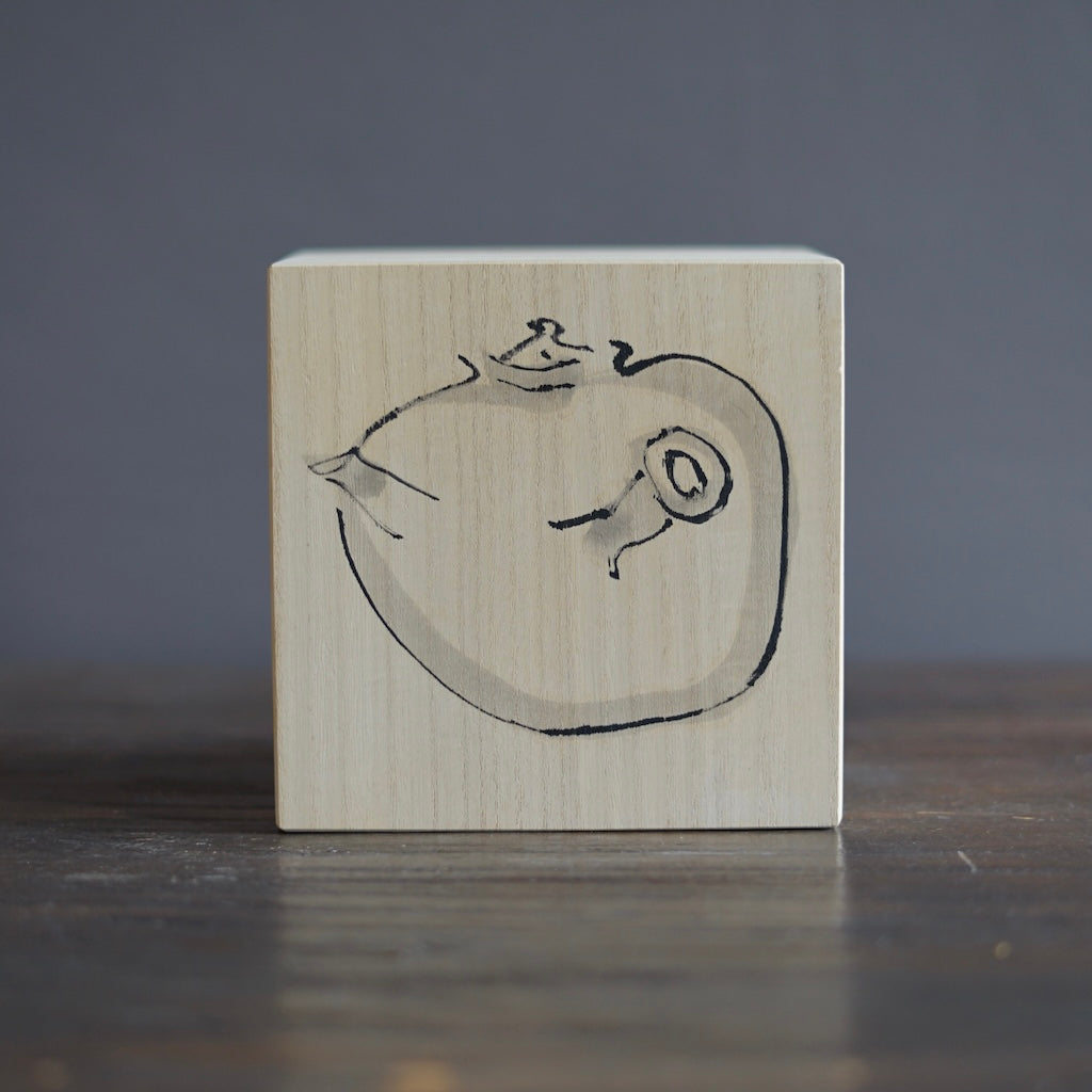 Blue Celadon Square KYUSU Teapot #OZP1B