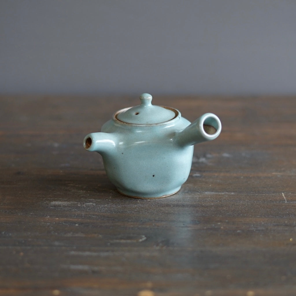 Blue Celadon Square KYUSU Teapot #OZP1B