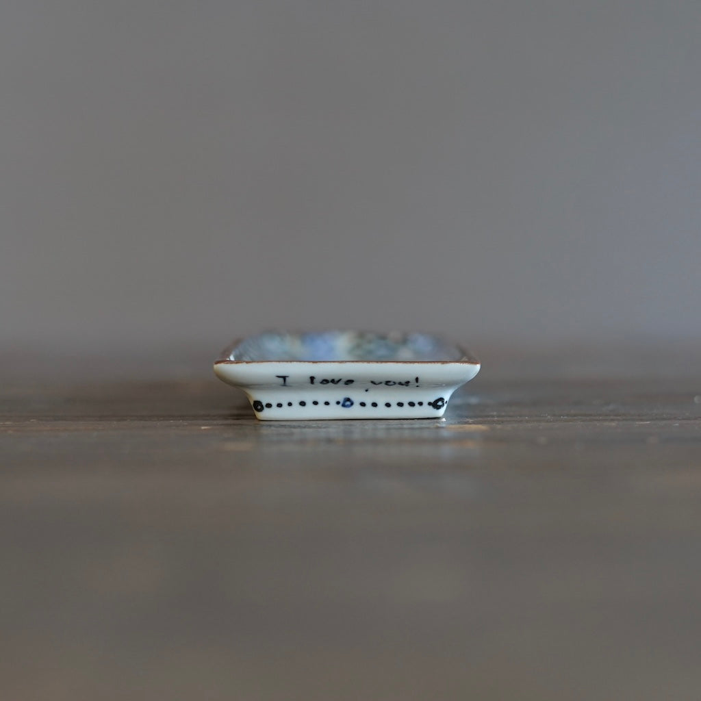 Peony King Oblong Plate #Ki75B