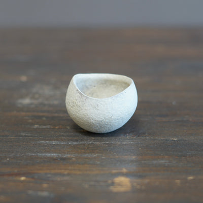 White GUINOMI Sake Cup #ZP1730