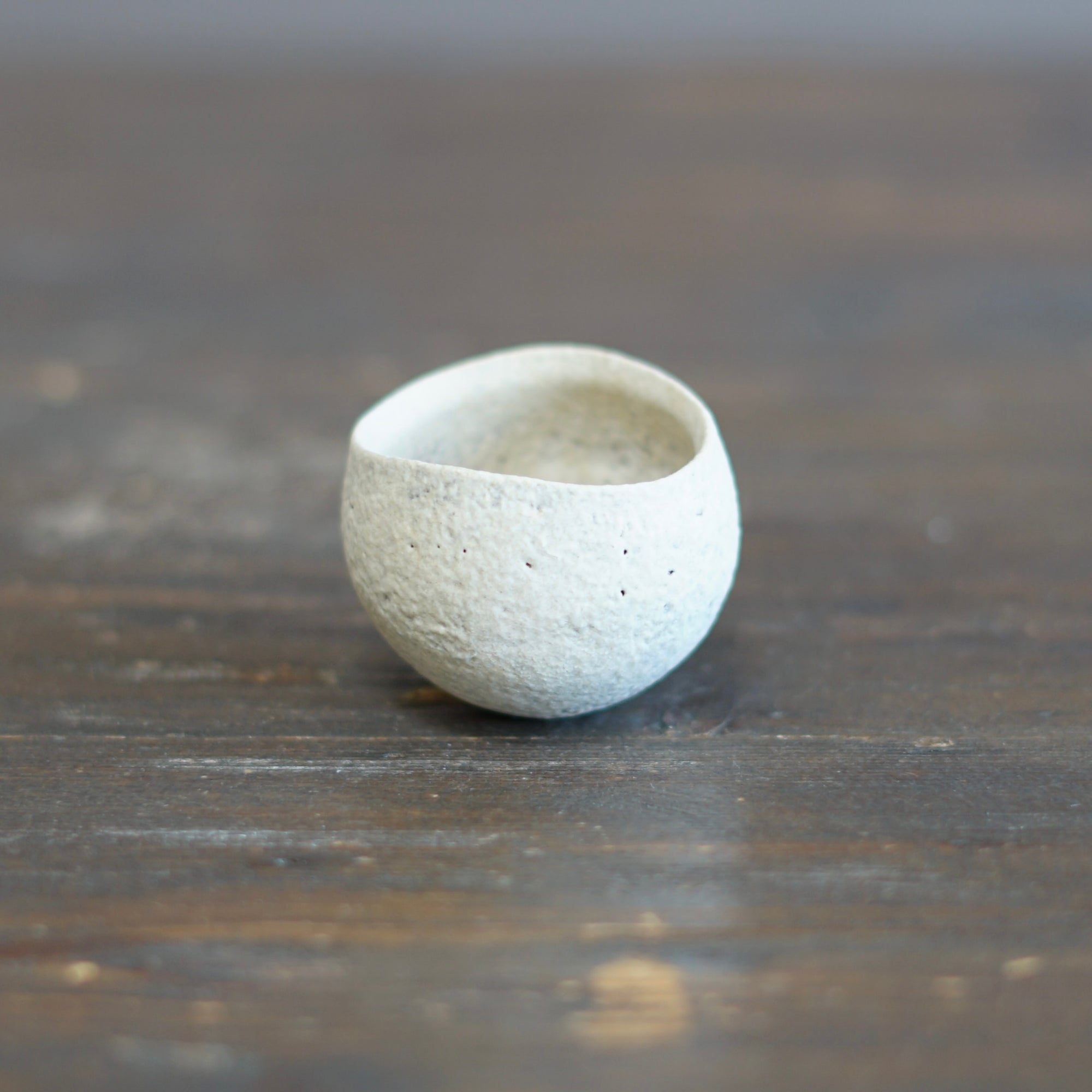 White GUINOMI Sake Cup #ZP1732