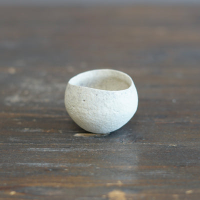 White GUINOMI Sake Cup #ZP1734